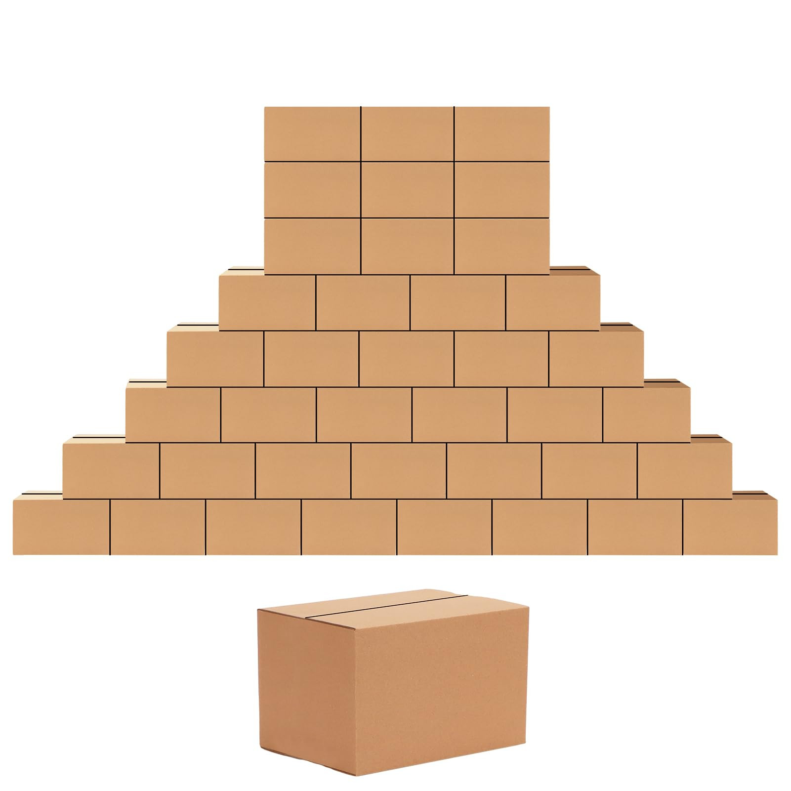 Edenseelake 40 Pack 7x5x5 inches Shipping Boxes Small Cardboard Boxes, Brown | Amazon (US)