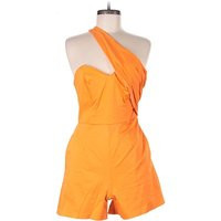 Hutch Romper: Orange Solid Pattern Rompers - Size 6 | ThredUp (US)