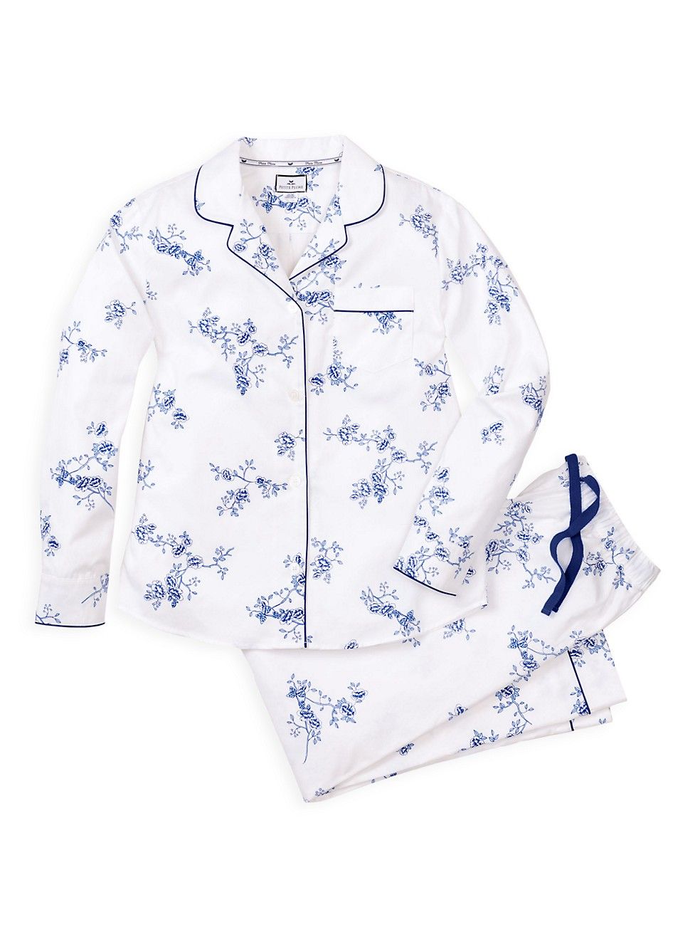 Petite Plume Indigo Floral Pajama Set | Saks Fifth Avenue