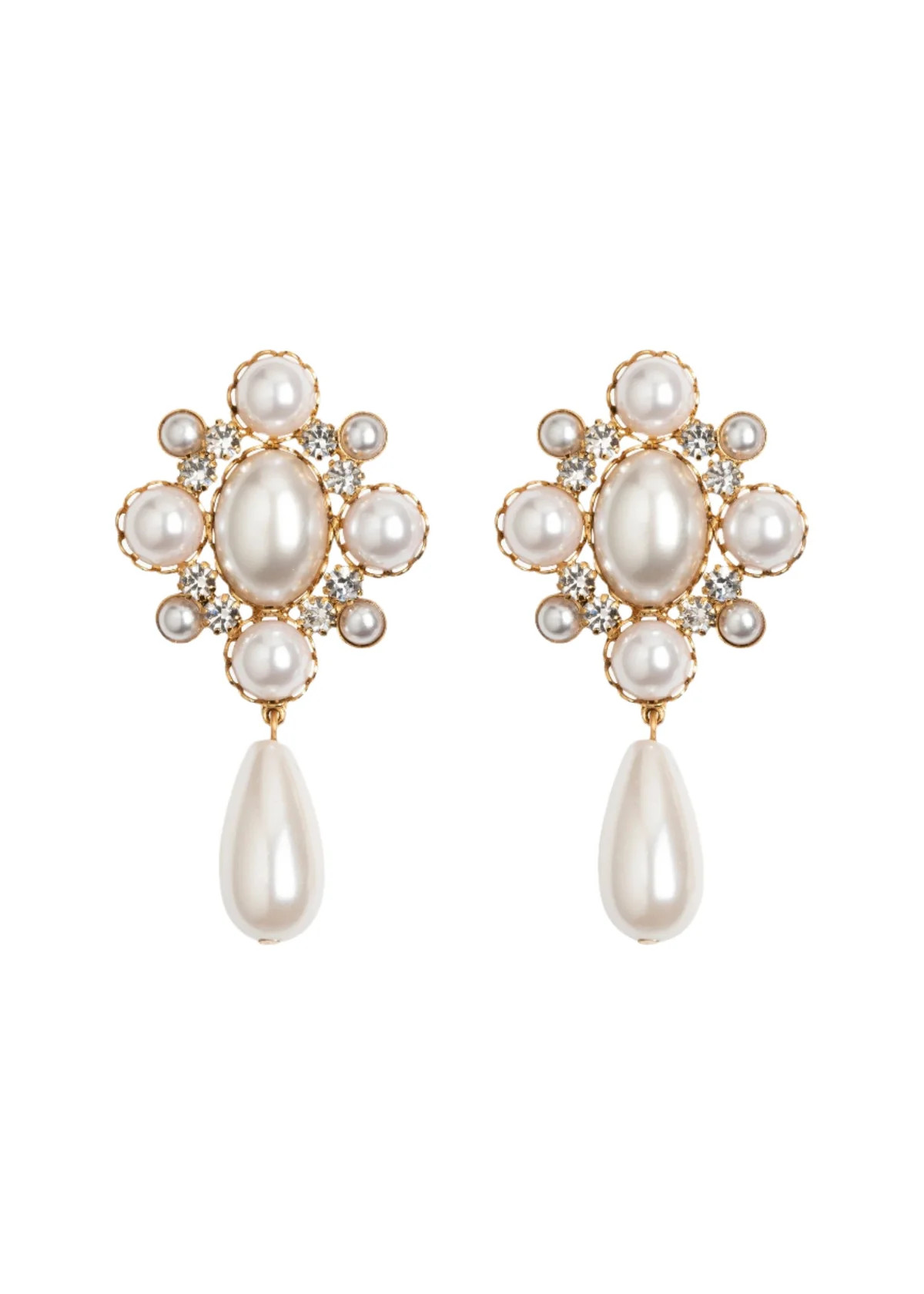 Jubilee Drop Earring in Pearl | Over The Moon