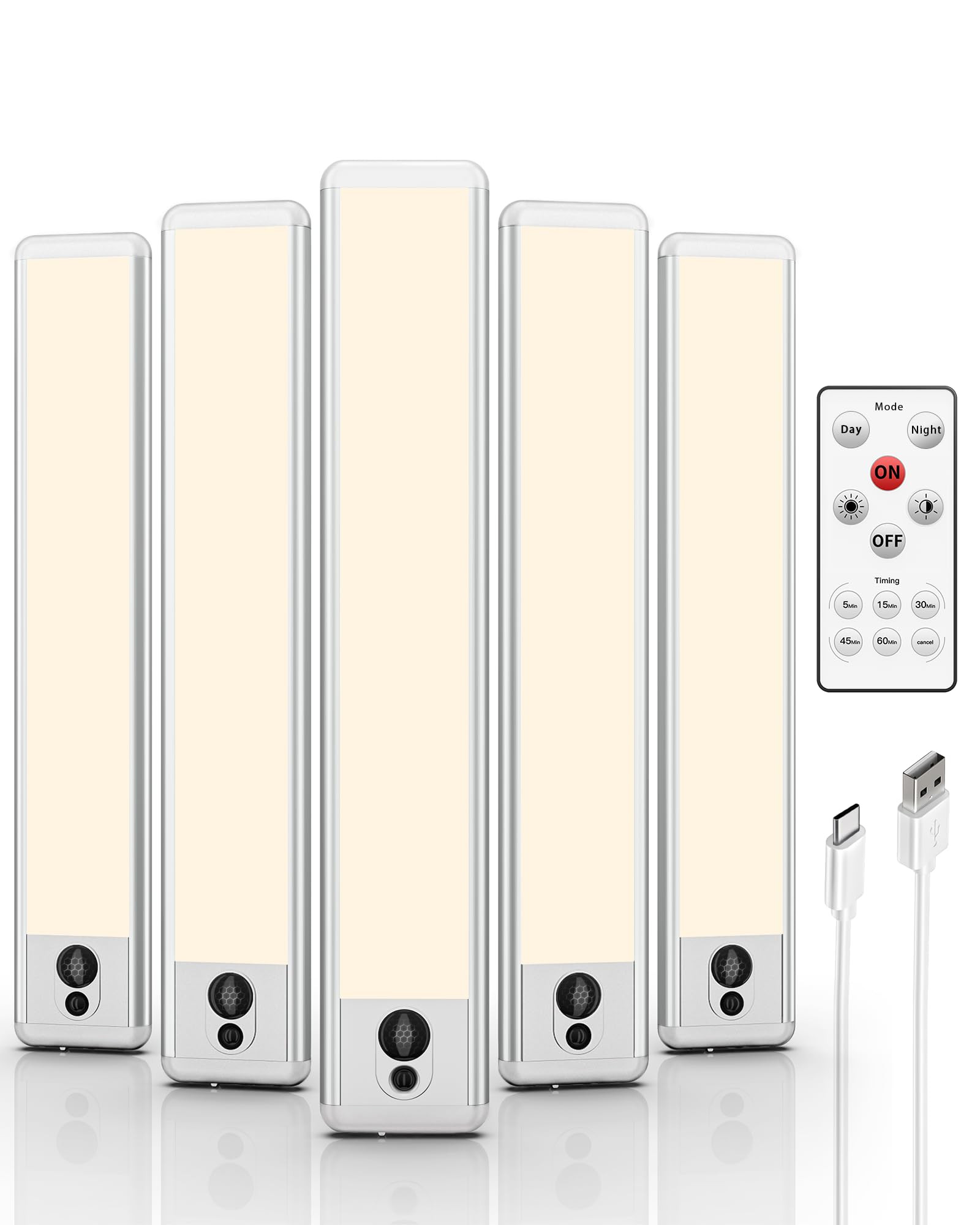 EZVALO Under Cabinet Lights, LED Closet Lights Wireless USB Charging, Motion Sensor Lighting Indo... | Amazon (US)