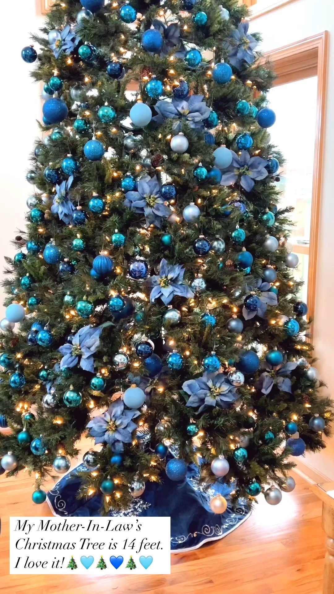 My mother-in-law’s Christmas tree 🎄 is 14 feet! I love it. The ceiling is 20 feet and this tree is the perfect size to fill the space. 

Linking all of the ornaments, poinsettias and tree to recreate!




#LTKHome #LTKGiftGuide #LTKHoliday