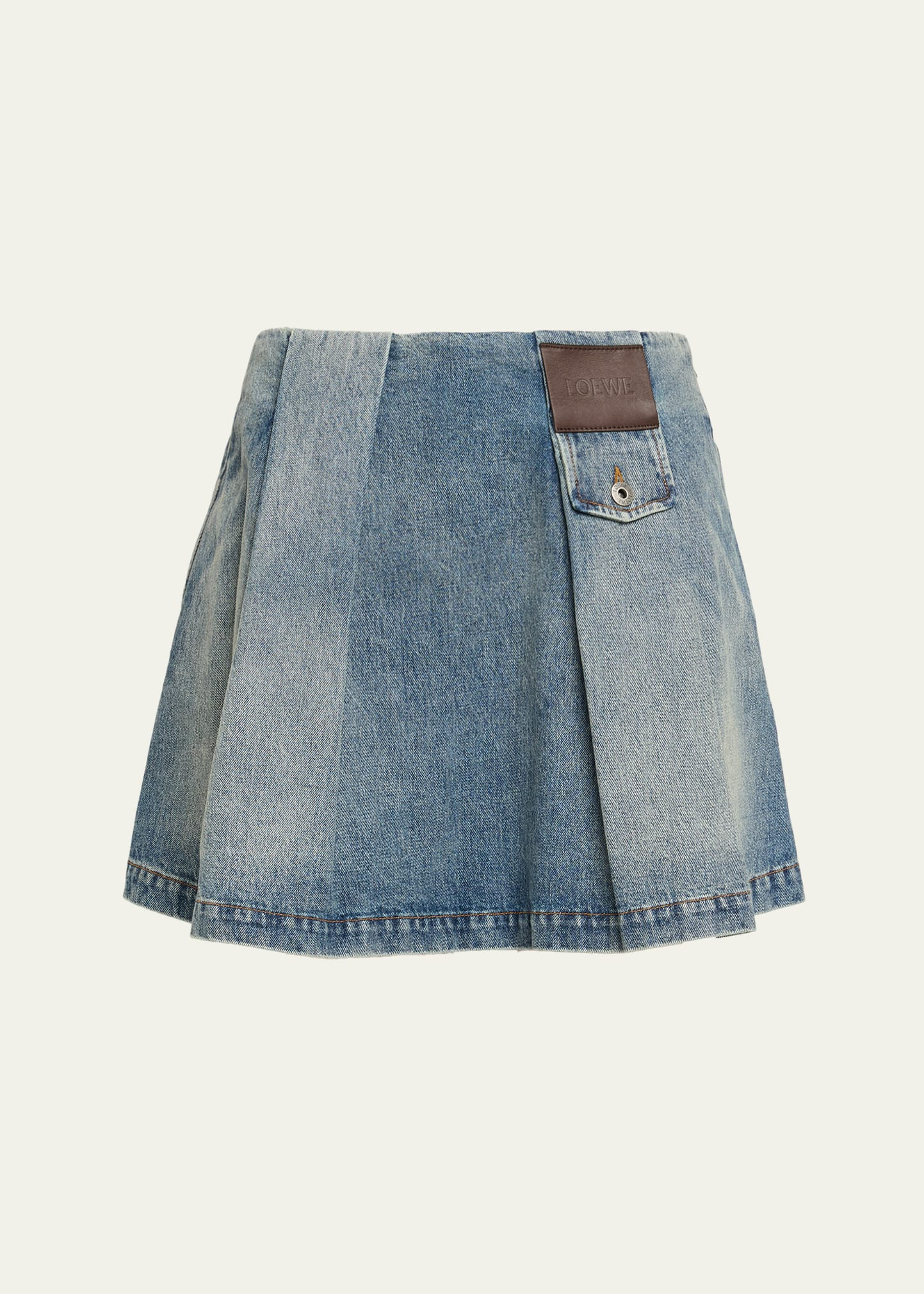 Loewe Pleated Mini Skirt | Bergdorf Goodman