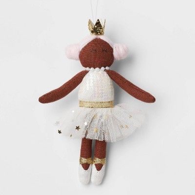 Fabric Ballet Dancer with Pink Hair Christmas Tree Ornament - Wondershop™ | Target