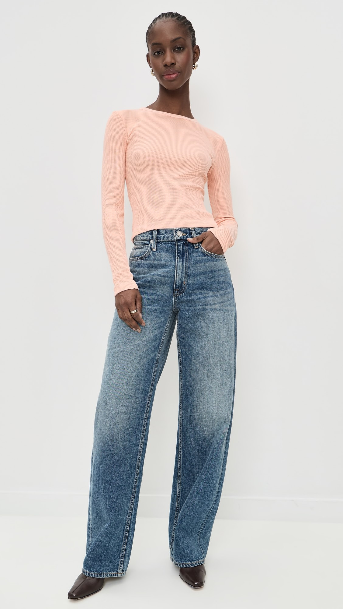 Pilar Waffle Crewneck Top | Shopbop