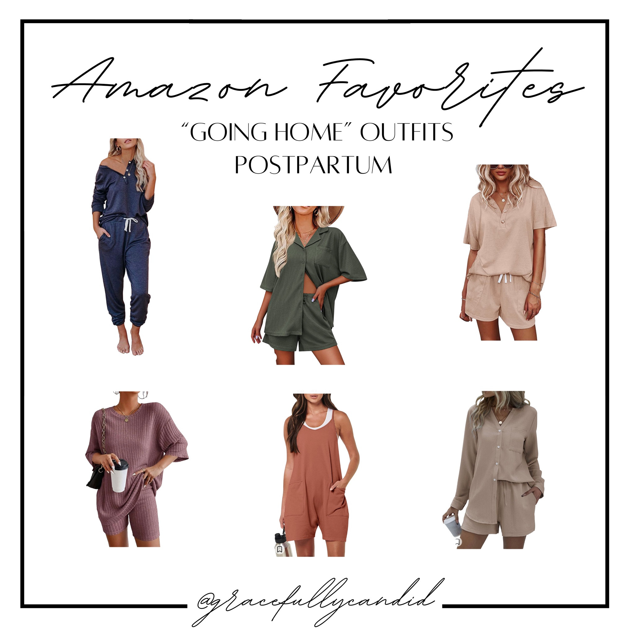 Postpartum loungewear faves! Also perfect as going home outfits from the hospital for summer mamas! 🤍

#LTKbaby #LTKbump #LTKunder50