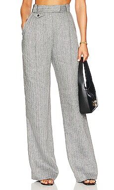 Shona Joy Amanda High Waisted Tailored Pant in Ash from Revolve.com | Revolve Clothing (Global)