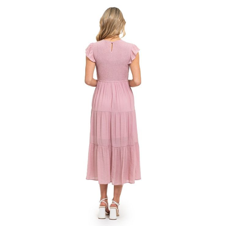 August Sky Women`s Smocked Tiered Dress | Target