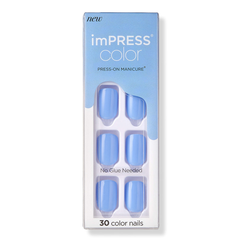 Kiss Baby Why so Blue imPRESS Color Press-On Manicure | Ulta Beauty | Ulta
