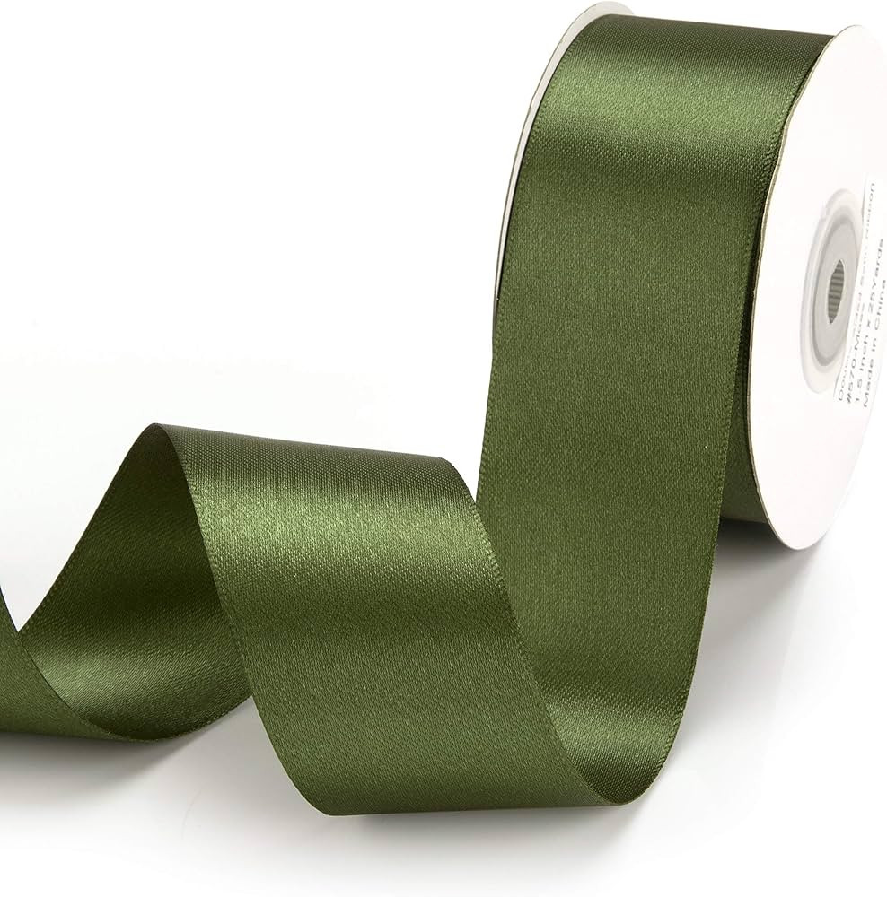 IHKFILAN Double Faced Satin Ribbon 1.5 Inch x 25 Yards Double Sided Solid Polyester Ribbon for Gi... | Amazon (US)