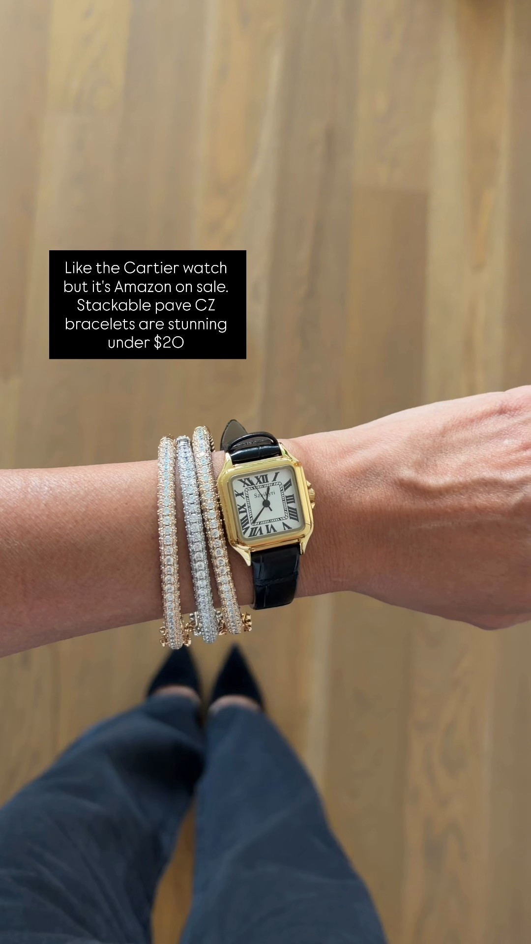 Cartier like watch and pave crystal bracelets from Amazon on Black Friday Sale

#LTKGiftGuide #LTKCyberWeek #LTKFindsUnder50