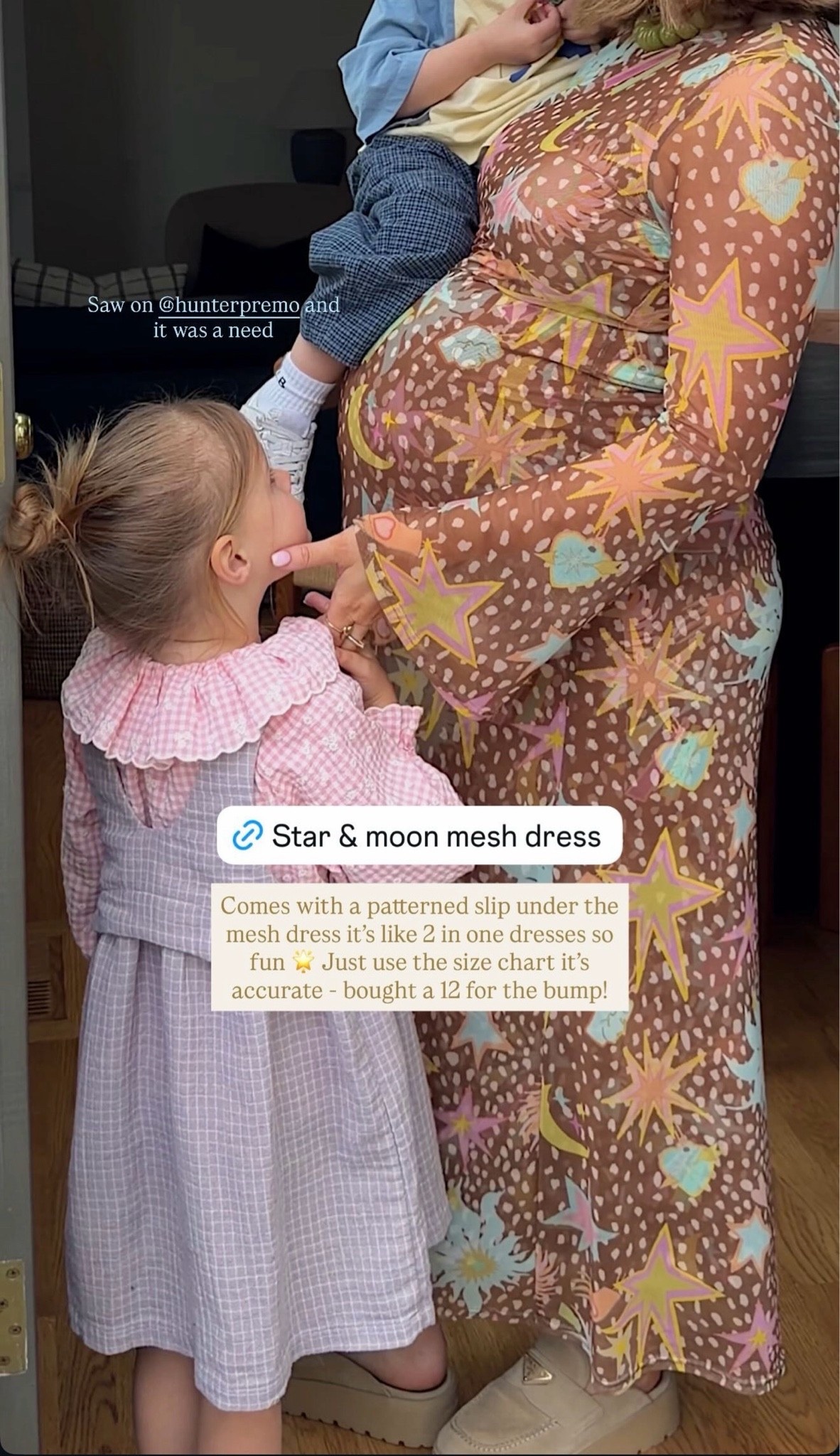 Went up one size for the bump it’s perfect because of the stretchy slip and mesh top! Obsessed this brand is so fun 

#bresheppard #bumpstyle #pregnancy #thirdtrimester #neverfullydressed #momstyle #fundress