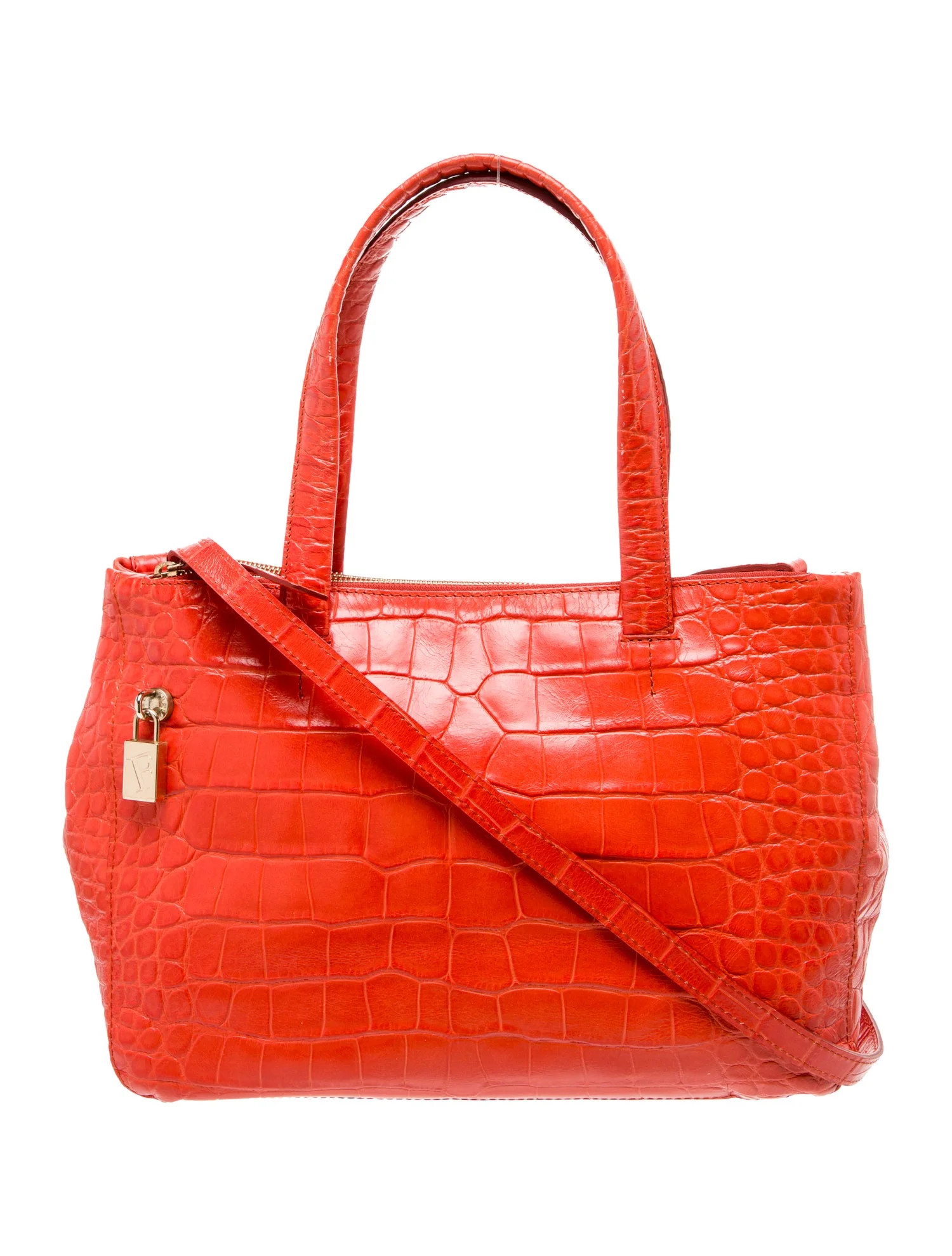 Embossed Leather Top Handle Bag | The RealReal