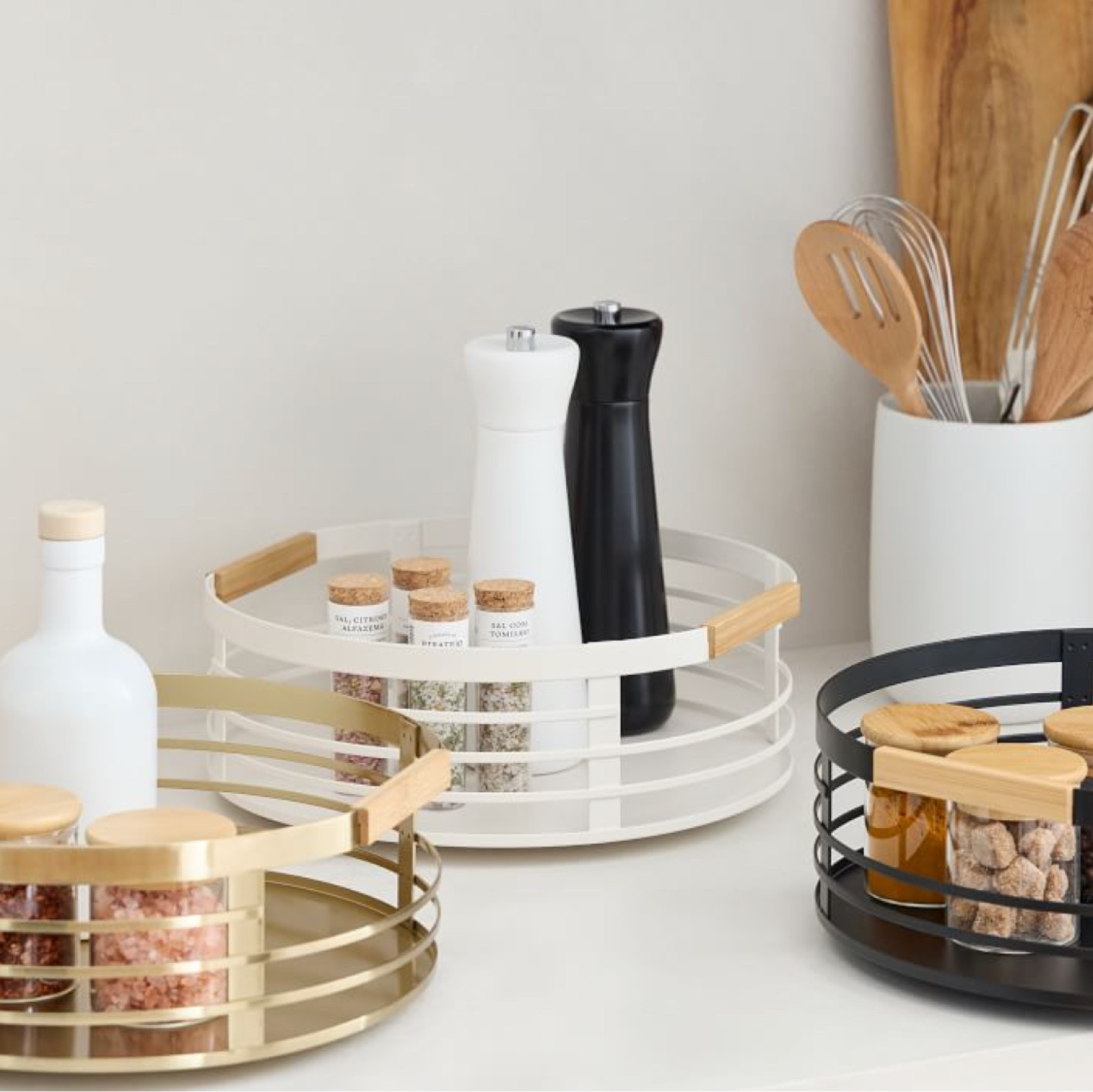 Kitchen Organization: mDesign lazy susans (turntables) at West Elm

#LTKhome