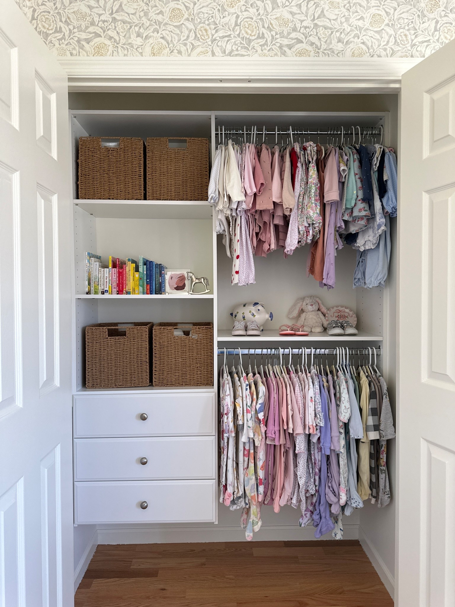 Nursery closet organization that I always recommend to keep your baby’s room calm and not cluttered!

Nursery organization, kids bedroom organization, kids closet organization, girls nursery, baby girl nursery, neutral nursery, gender neutral nursery inspo, traditional nursery, transitional nursery, bedroom organization, closet refresh, bedroom refresh, modern nursery, closet organization 

#LTKKids #LTKBaby #LTKHome