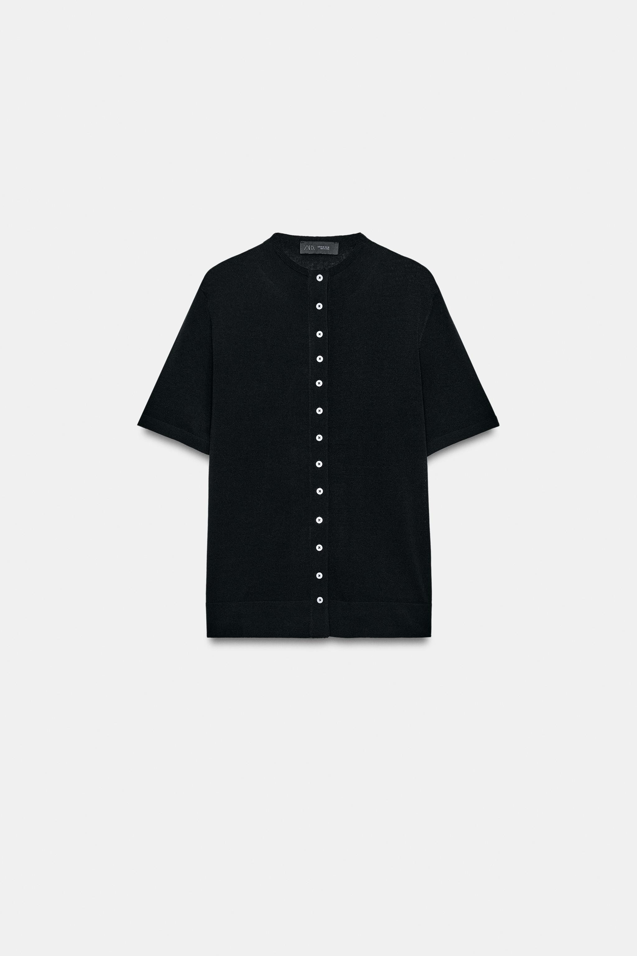 SHORT SLEEVE CARDIGAN | Zara Canada
