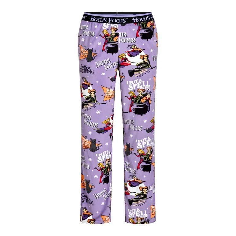 Disney Women's Hocus Pocus Halloween Velour Sleep Pants, Sizes XS-3X - Walmart.com | Walmart (US)