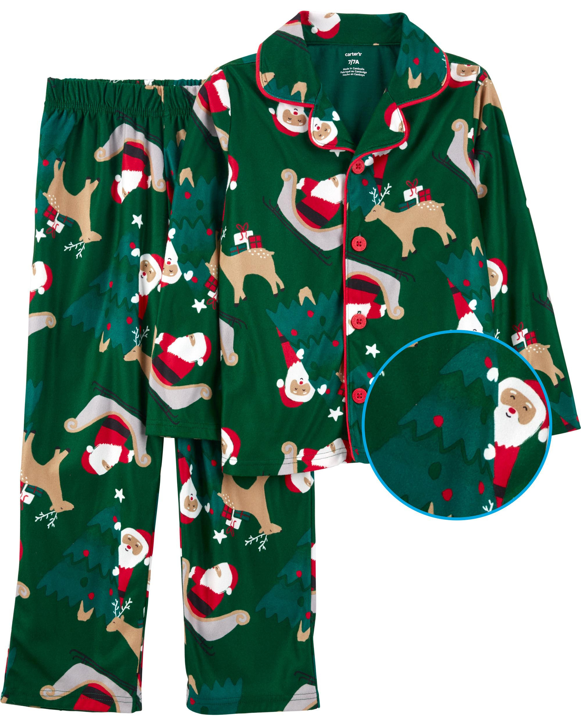 Kid 2-Piece Santa Coat-Style PJs | Carter's