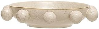 Bloomingville 9.75 Inches Stoneware Bowl with Orbs and Reactive Glaze, Cream | Amazon (US)