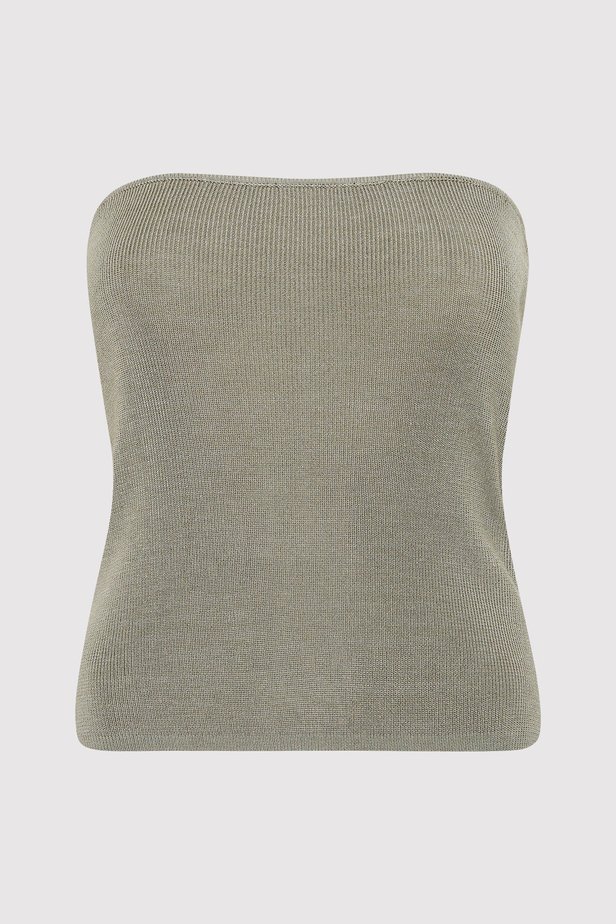 90s Strapless Knit Top - Shadow | St. Agni