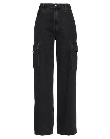 Agolde Woman Jeans Black Size 28 Cotton, Pre-consumer recycled cotton | YOOX (US)