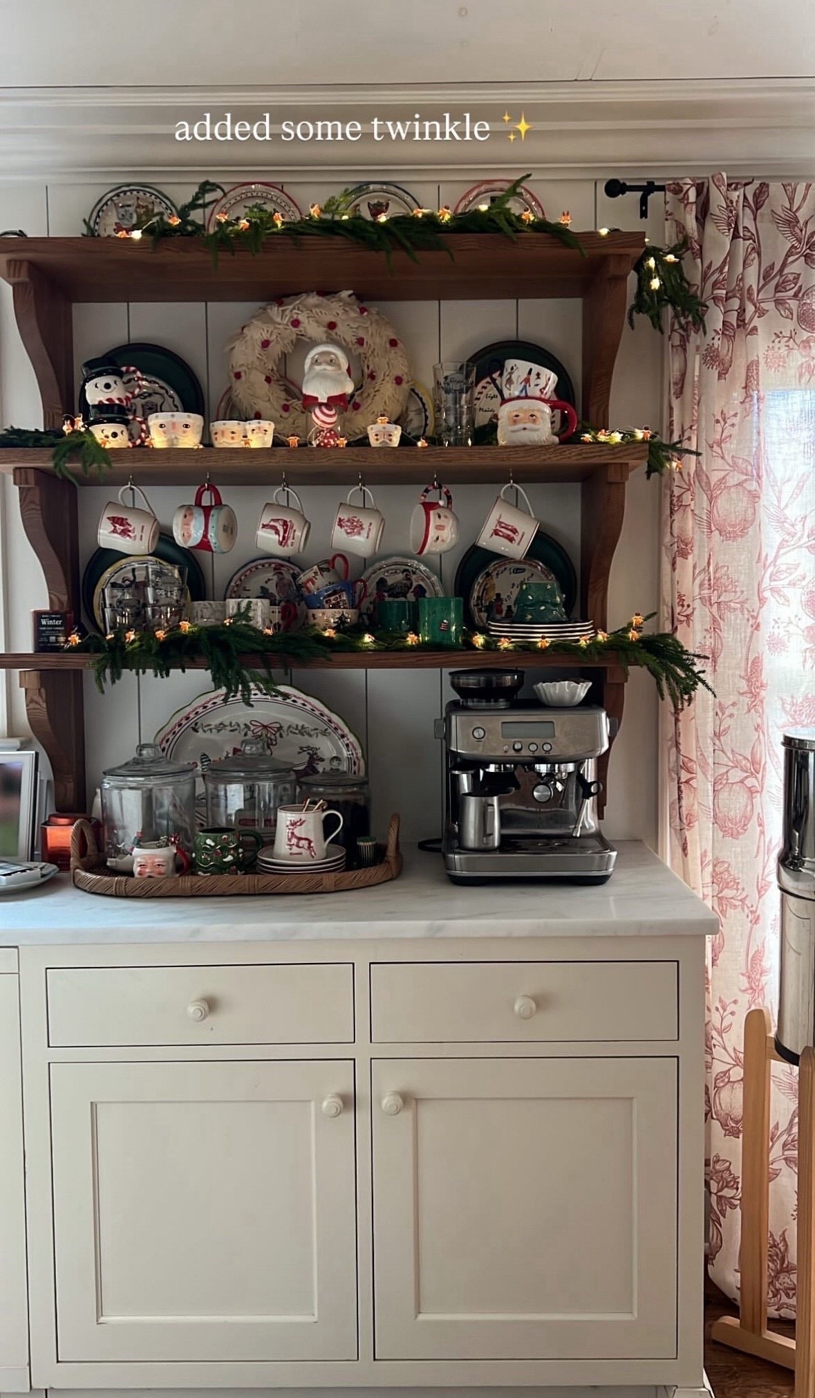 Christmas coffee bar kitchen details

#LTKHome #LTKSeasonal #LTKHoliday