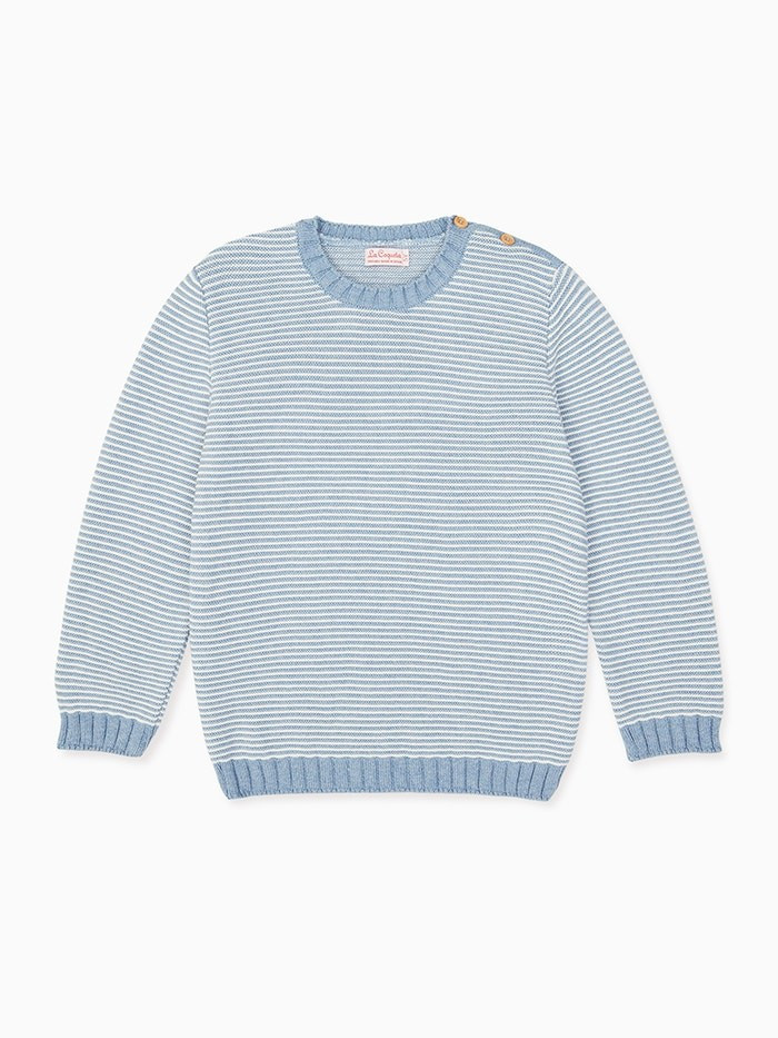 Blue Stripe Bromo Boy Jumper | La Coqueta