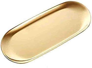 Serving Trays Gold Tray Towel Tray Jewelry Organizer Gold Oval Tray Dish Plate Tea Tray | Amazon (US)