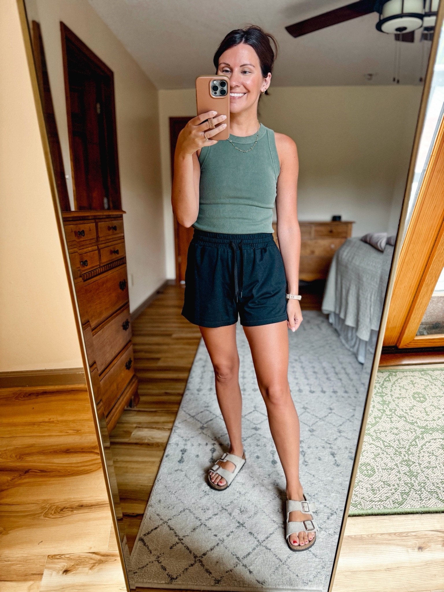 small in my tank and small in my shorts. My sandals are size 36. Small in my bra.

#LTKSeasonal #LTKPetite #LTKootd