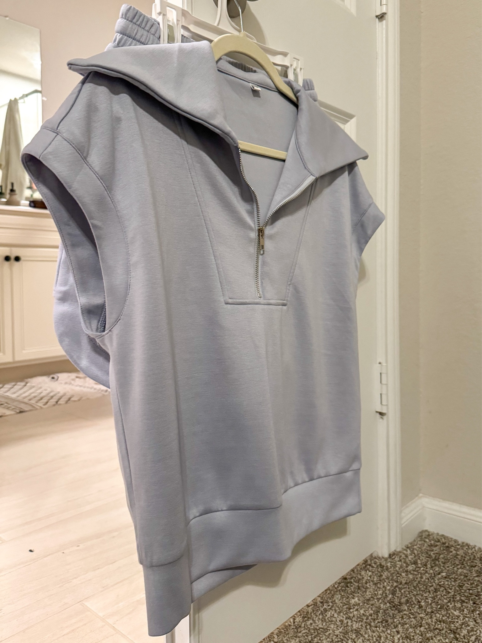 Two piece set - great for feeling pulled together running errands, lounging or for travel 

Shorts have draw string waist - outfit is so soft and comfy - shown in color light blue but looks like a pretty blue gray color 

Also comes in other colors 

Have in size small and fits perfectly - true to size (like from the exact brand I tagged - tried other brands on Amazon that look like this set and this is my fave)

#LTKTravel #LTKFindsUnder50 #LTKSaleAlert