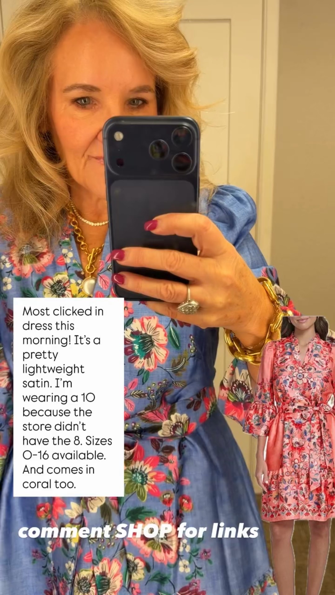 Most clicked in dress this morning! It’s a pretty lightweight satin. I’m wearing a 10 because the store didn’t have the 8. Sizes 0-16 available. And comes in coral too.  

Spring dress Easter dress baby shower dress gender reveal dress

#LTKSeasonal #LTKWedding #LTKOver40
