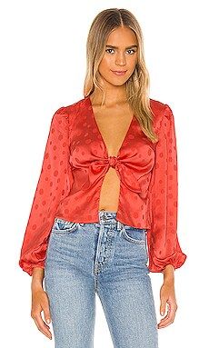 Privacy Please Rosaline Top in Hot Coral from Revolve.com | Revolve Clothing (Global)