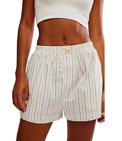 Free People Day To Day Striped Sleep Shorts - S | Dillard's
