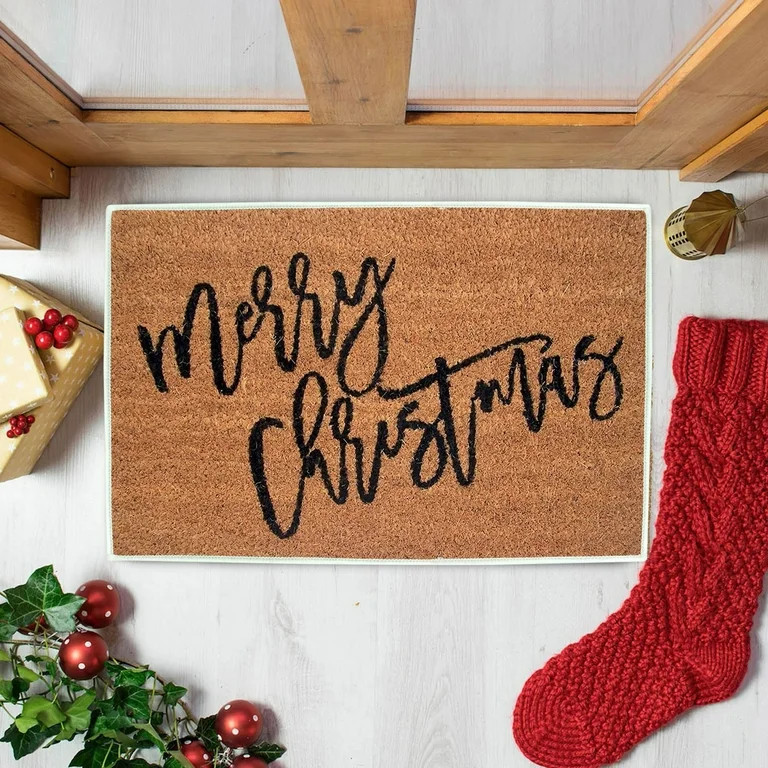 Outdoor, Christmas Mats In Front Of The Door, Brown Decorative Mat, Christmas Welcome Mat - 40x60... | Walmart (US)