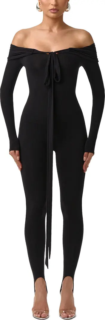 Naked Knot Off the Shoulder Jumpsuit | Nordstrom