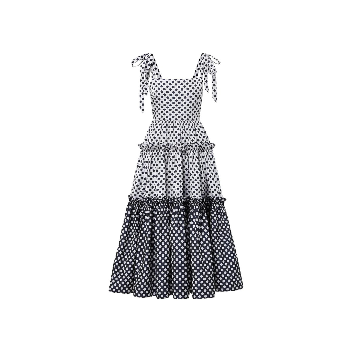 charlotte dress in polka dot jacquard | MAE New York