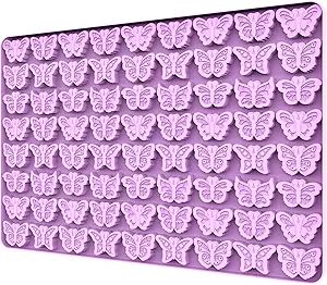 sofliym Butterfly Molds Silicone for Chocolate Candy Gummy, Small Wax Melt Molds Butterfly Baking... | Amazon (US)