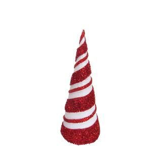 14" Red & White Swirl Cone Tree by Ashland® | Michaels Stores