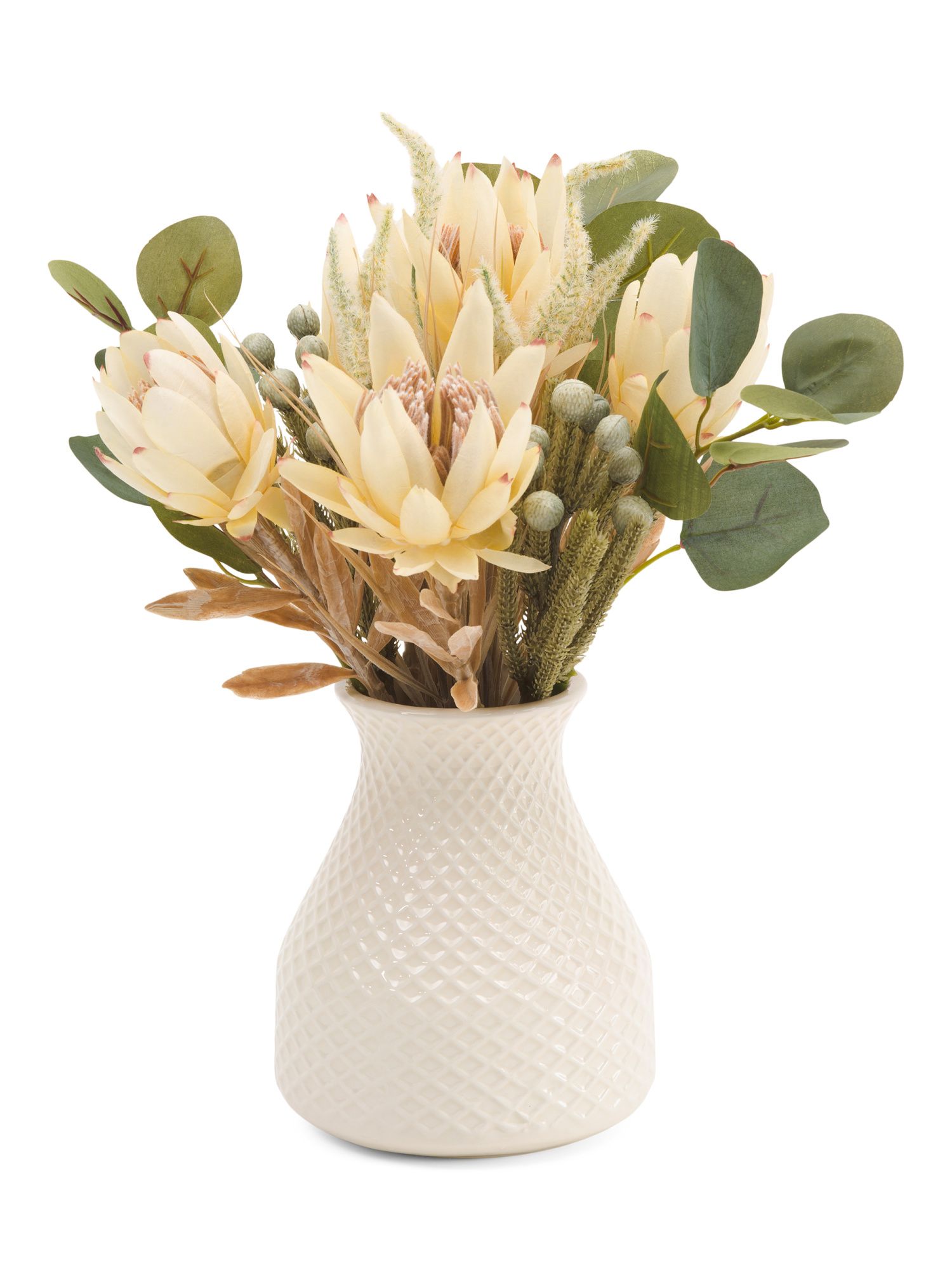 14in Protea In Vase | TJ Maxx