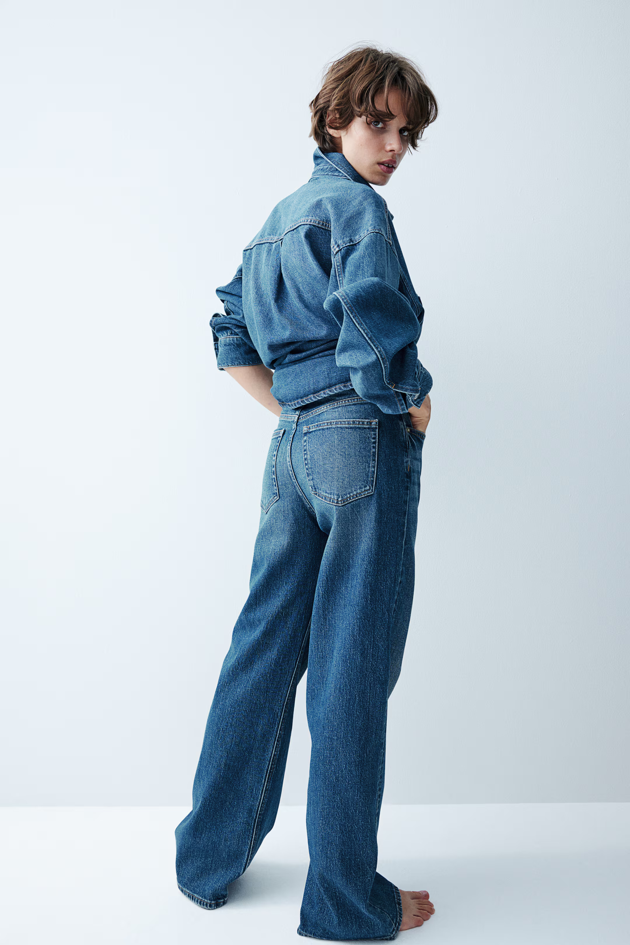 Wide High Jeans - Denim blue - Ladies | H&M US | H&M (US + CA)