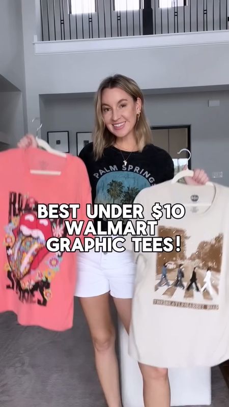 Comment LINKS below & I will DM you the direct link for these tees!!! 

Ok these graphic tees from Walmart are the best ! Under $10 and sooo soft ! I sized up one size to a medium. They tuck in perfectly too! 

Follow my shop @leeannebenjamin on the @shop.LTK app to shop this post and get my exclusive app-only content!

#liketkit #LTKstyletip #LTKsalealert #LTKfindsunder50
@shop.ltk
https://liketk.it/4DF4k