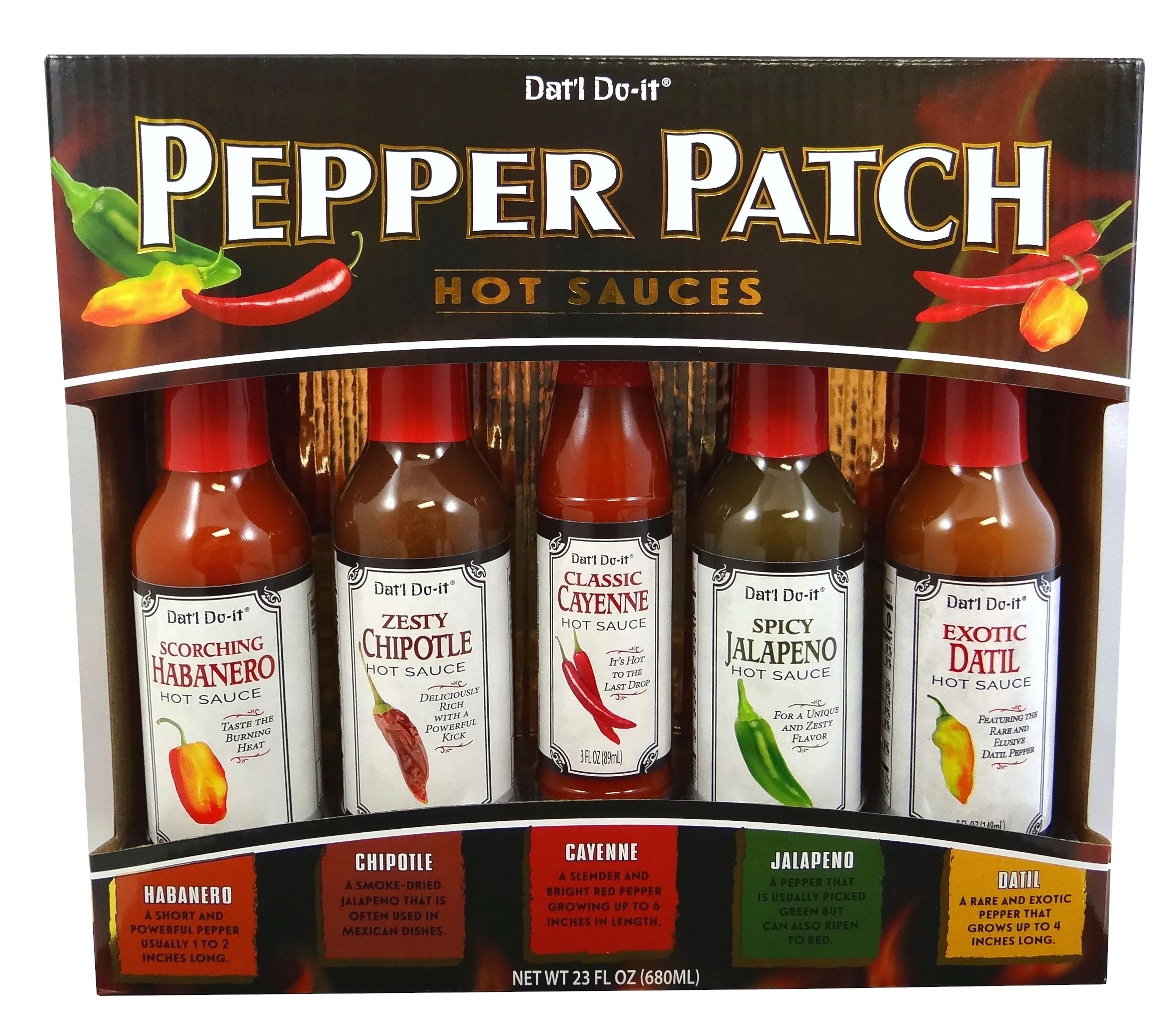 Dat'l Do-It Pepper Patch Sauces Gift Set, 5 Sauces, 1 Ct. - Walmart.com | Walmart (US)