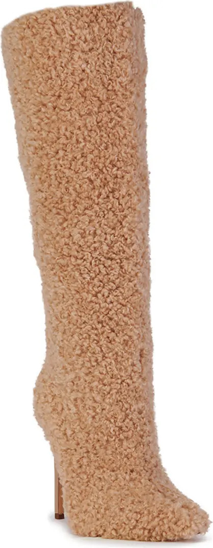 Paityn Faux Shearling Knee High Boot (Women) | Nordstrom