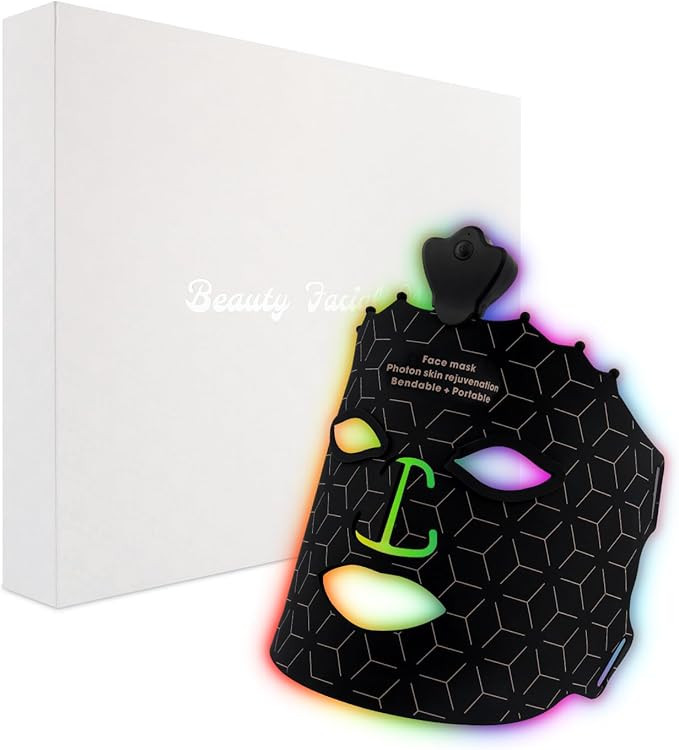 7 Color Red Light Therapy Mask, LED Face Mask Light Therapy, Red Light Therapy for Face, Silicone... | Amazon (US)