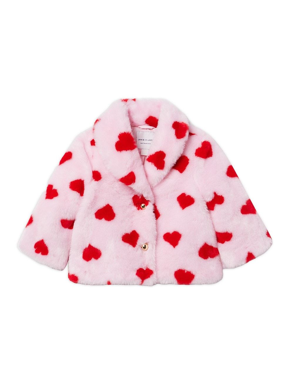 Baby Girl's,Little Girl's & Girl's Faux Fur Heart Jacket | Saks Fifth Avenue