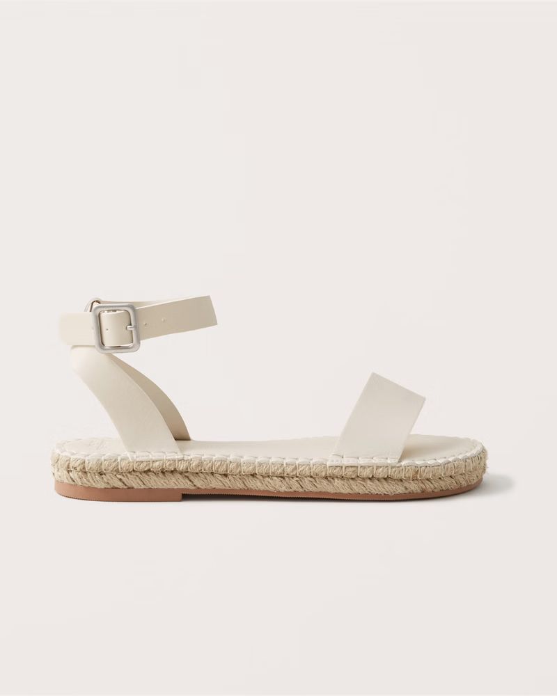Skinny-Strap Espadrille Slide Sandals | Abercrombie & Fitch (US)