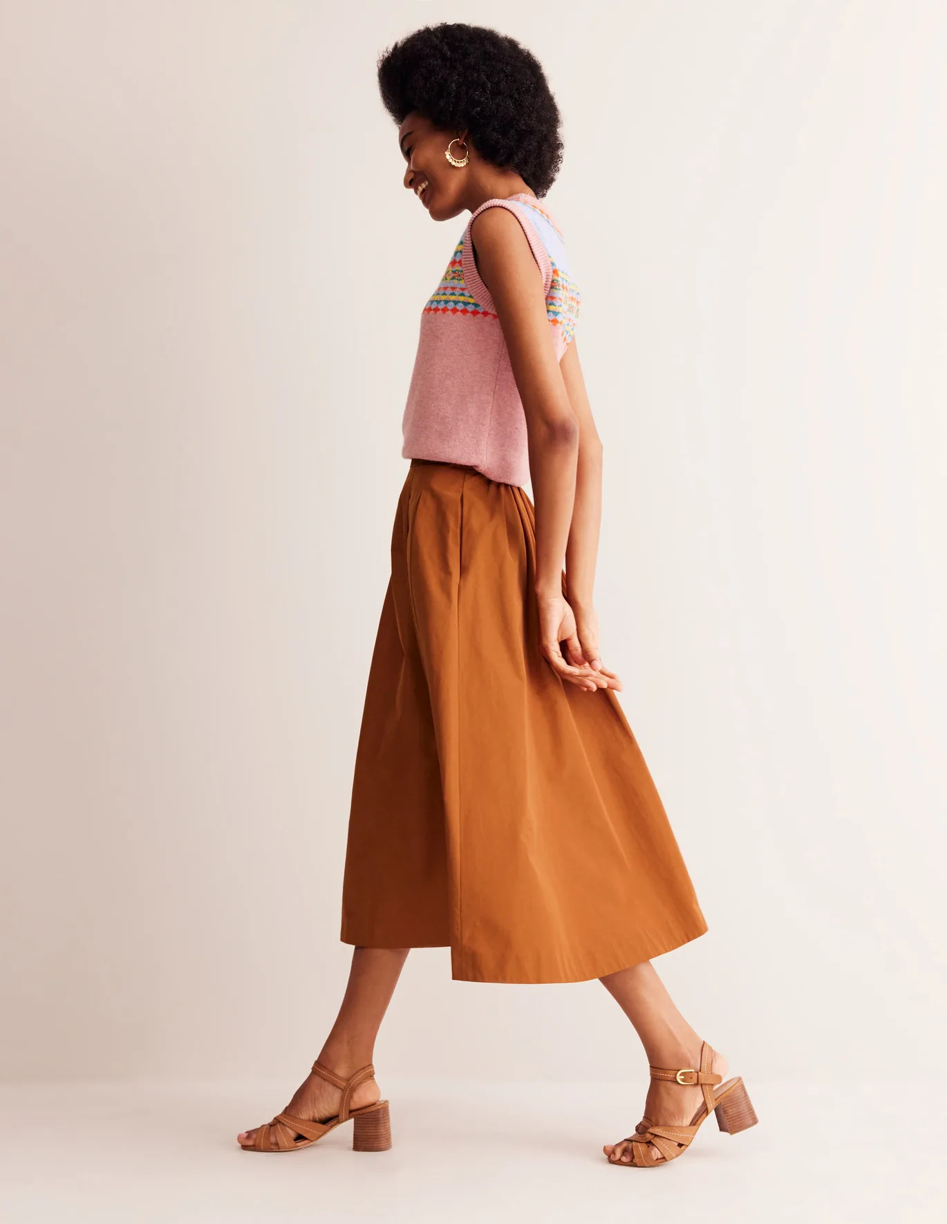 Isabella Taffeta Midi Skirt - Pine | Boden US | Boden (US)