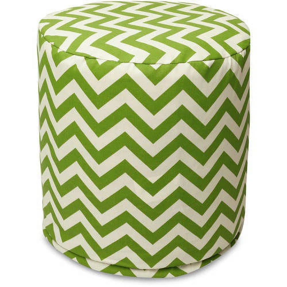 Majestic Home Goods Chevron Indoor Outdoor Ottoman Pouf | Walmart (US)