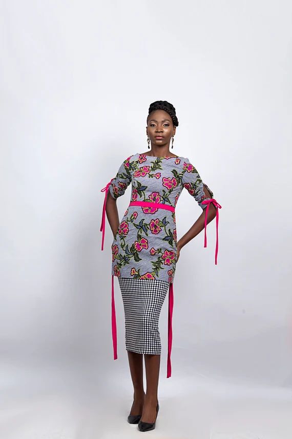 EMEM Ankara Pencil Dress (Ankara/Wax Print/Kitenge) | Etsy (US)