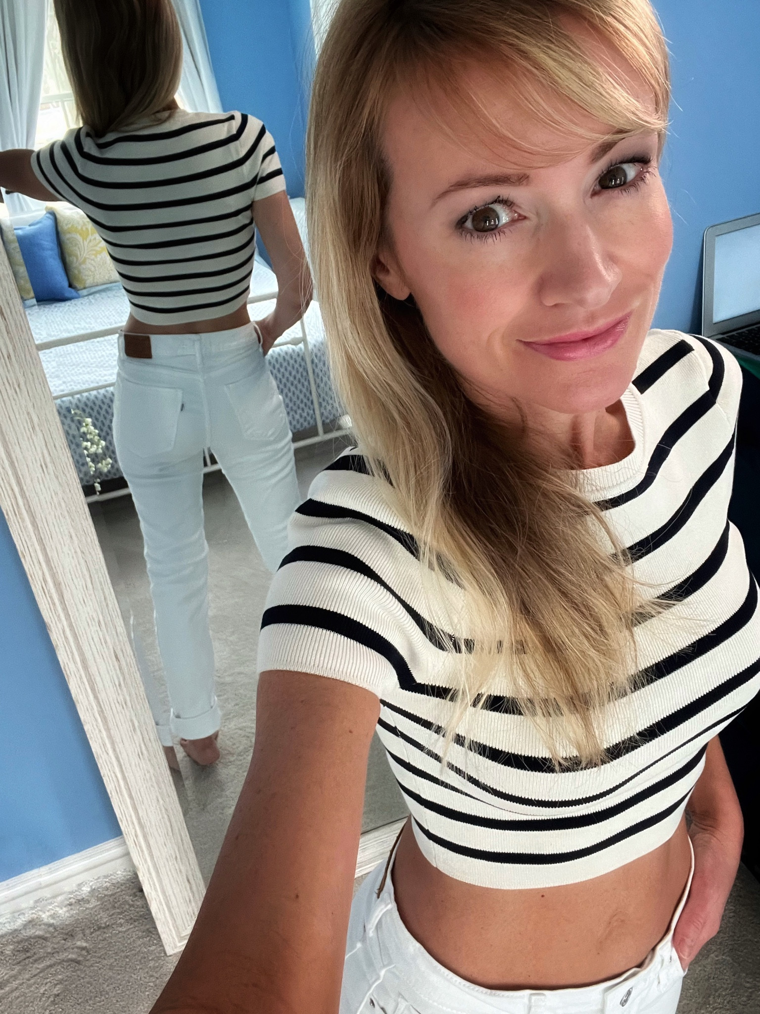 Loving my Zara crop top with some Levi’s #levis #zara #croptop #whitejeans

#LTKunder50 #LTKSeasonal #LTKstyletip